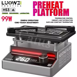 LUOWEI HS3 Estación de precalentamiento plataforma de precalentador en capas termostática para Android IPhoneX-16Pro Max herramienta de reparación de chips de placa base