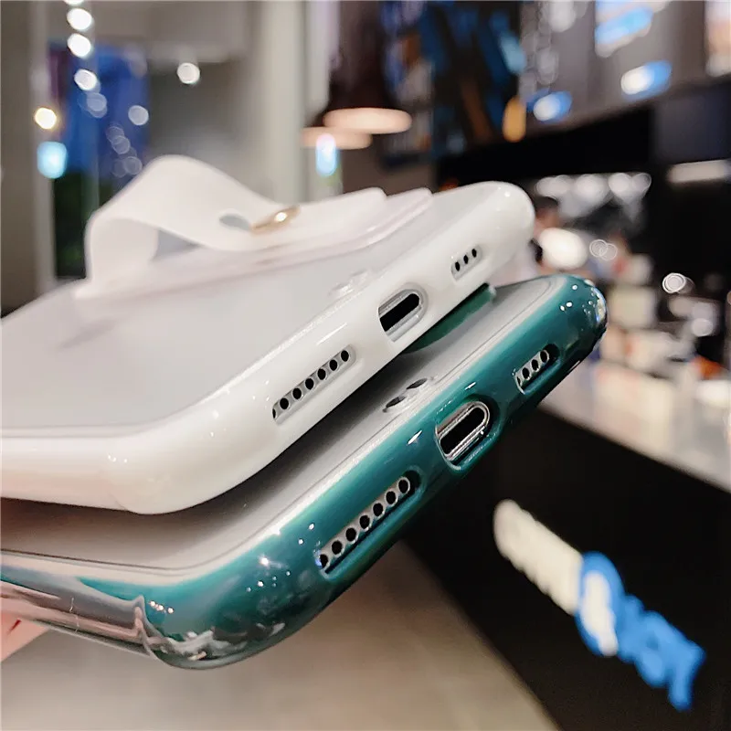 Funda de teléfono con parachoques a prueba de golpes para iPhone 13 Pro Max XS Max 6,1 pulgadas 6,5 pulgadas 6,7 pulgadas funda trasera con soporte transparente para correa para la muñeca - imagen 5