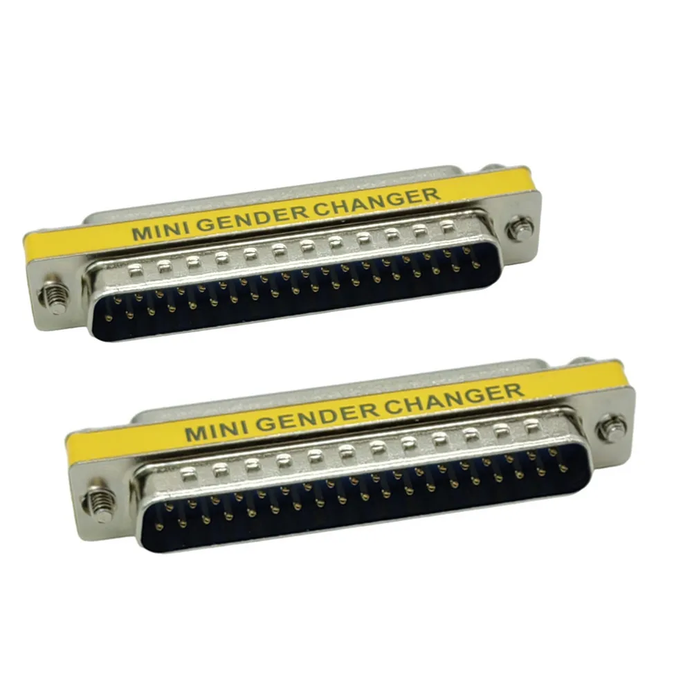 Adaptador DB37 de 37 pines hembra a hembra, conector de puerto serie macho a hembra, conectores D-Sub COM de 37 pines, Mini cambiador de género de 37p - imagen 4