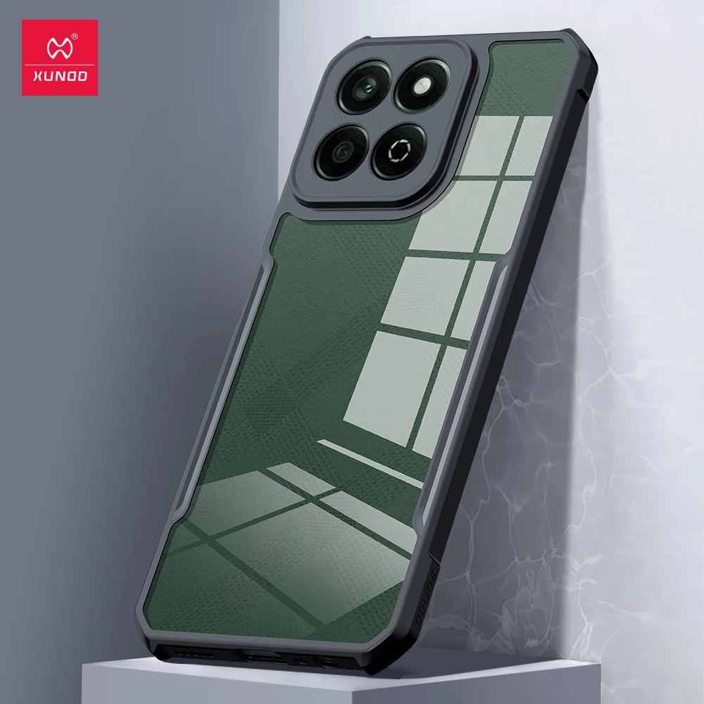 Xundd para Honor 200 funda inteligente para Honor X7C funda transparente para teléfono a prueba de golpes fundas protectoras de parachoques carcasa de lujo