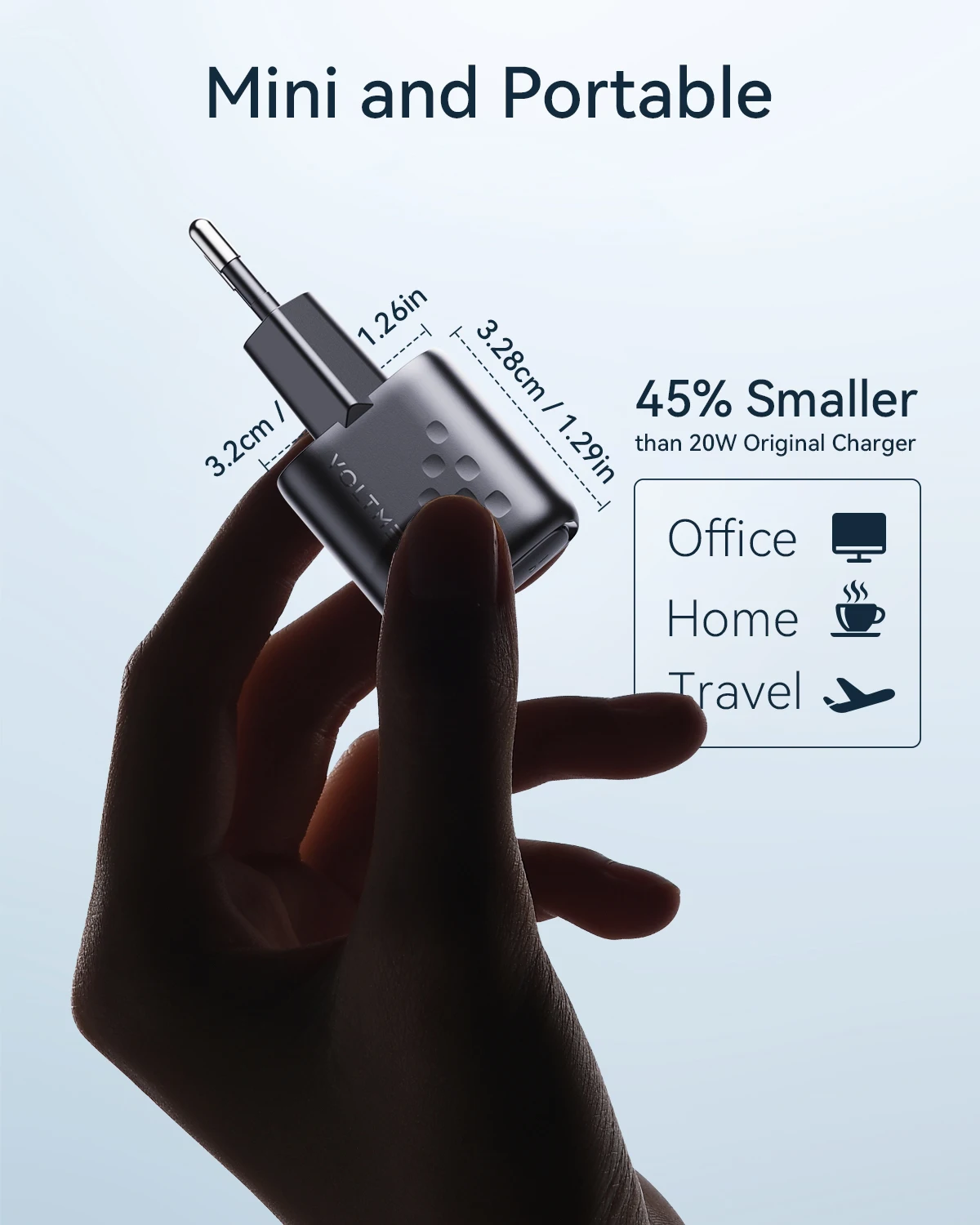 Cargador USB VOLTME de 20W, cargador USB C portátil, compatible con PPS tipo C PD, carga rápida para iPhone 15 14 Pro Max, cargador de teléfono móvil - imagen 4