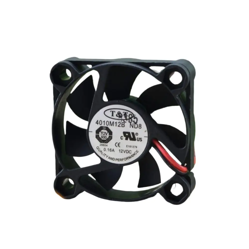 Ventilador Axial silencioso de 40mm para T&T 4010M12F ND8 40x40x10mm 12V 0.16A ventilador de refrigeración ultrasilencioso de doble bola 20dBA - imagen 2