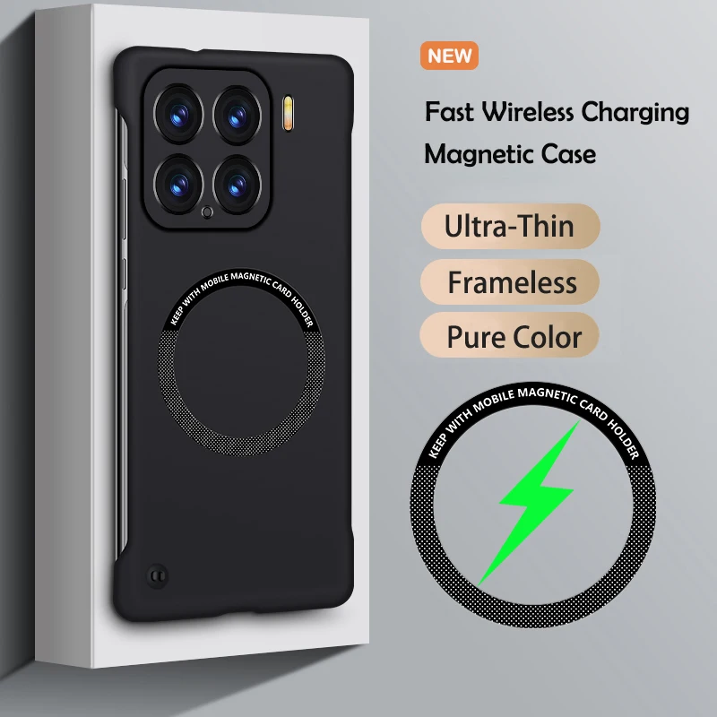 Funda de teléfono de PC de Color puro sin marco magnético para Xiaomi 17 Pro Max 15 14 13T 13 12T 12 12x 11T 11 Lite Pro Ultra cubierta protectora - imagen 2