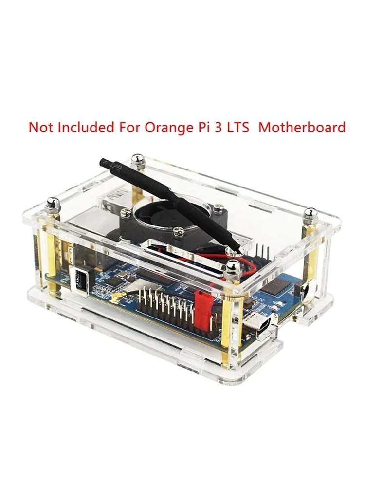 Caja de acrílico transparente para naranja Pi 3 LTS, carcasa protectora - imagen 5