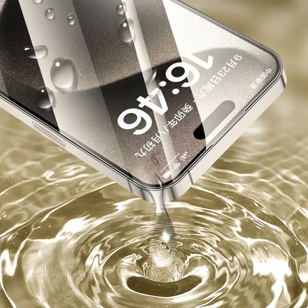 2 uds vidrio templado para iPhone 16E 16 15 Pro 14 Max Plus 13 12 11 Pro XS Max XR sin polvo fácil instalación Protector de pantalla HD - imagen 5