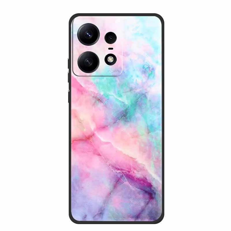 Funda trasera de silicona suave para Moto Edge 50 Pro, carcasa de parachoques pintada de Mica, TPU de mármol, para Motorola Moto Edge50 Pro CL8 - imagen 4