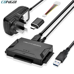 Adaptador USB 3.0 a SATA/IDE para discos HDD y SSD
