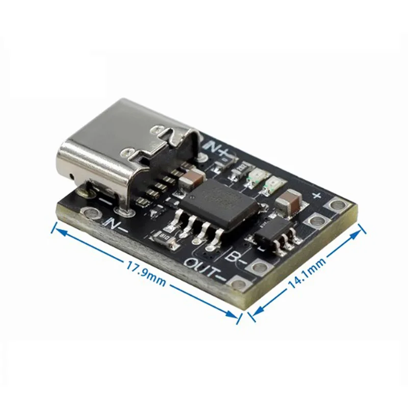 Panel de Carga Li-ion USB-C 3,7-4,2 V con Protección - imagen 3