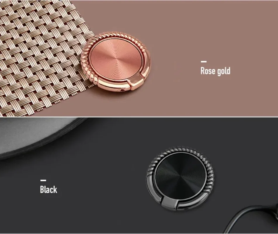 Patrón de CD de metal ultrafino 360 ° Soporte giratorio para teléfono móvil, hebilla de anillo, soporte magnético para teléfono móvil de coche para IPhone 12 11 - imagen 5