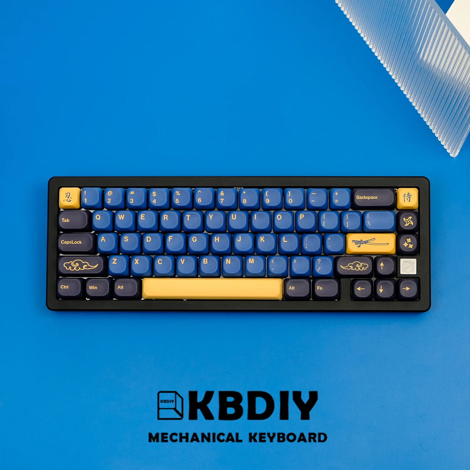KBDiy KOA Keycaps para teclado mecánico Gaming GMK Blue Samurai Keycap Set PBT personalizado 130 teclas para interruptores MX de cinco lados - imagen 4