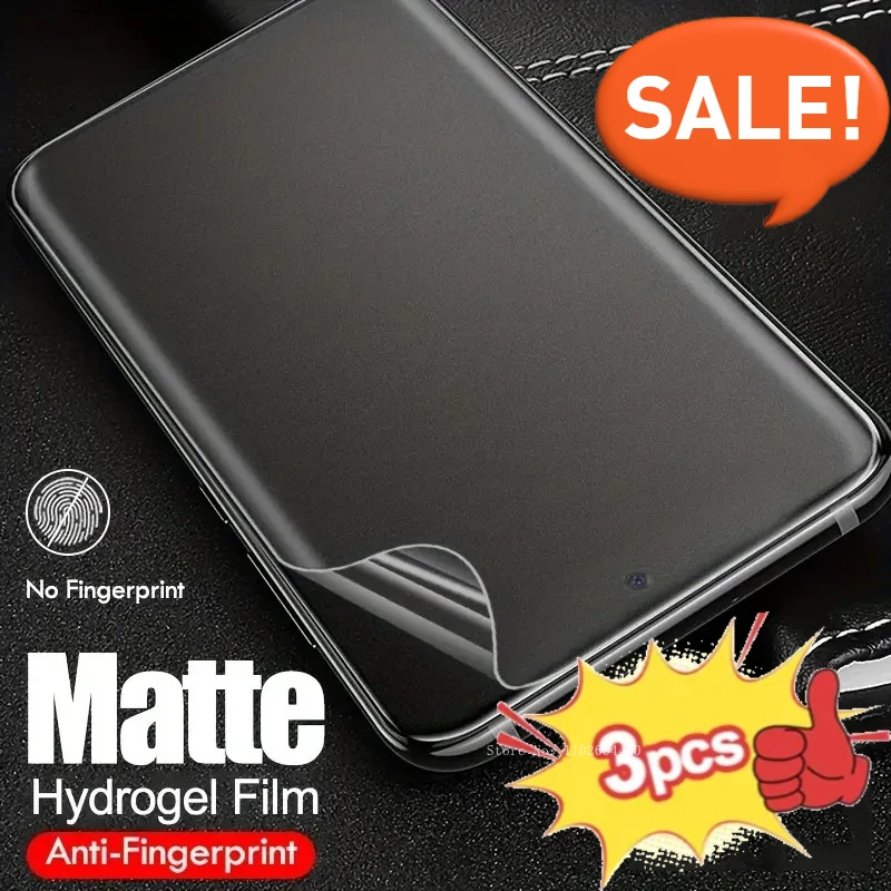 Protector de pantalla de hidrogel mate, 3 uds., para Samsung Galaxy S25 S24 S23 S22 S21 S20 Ultra S24 S23 S21 FE S23 S22 Plus S10 S9 - imagen 2