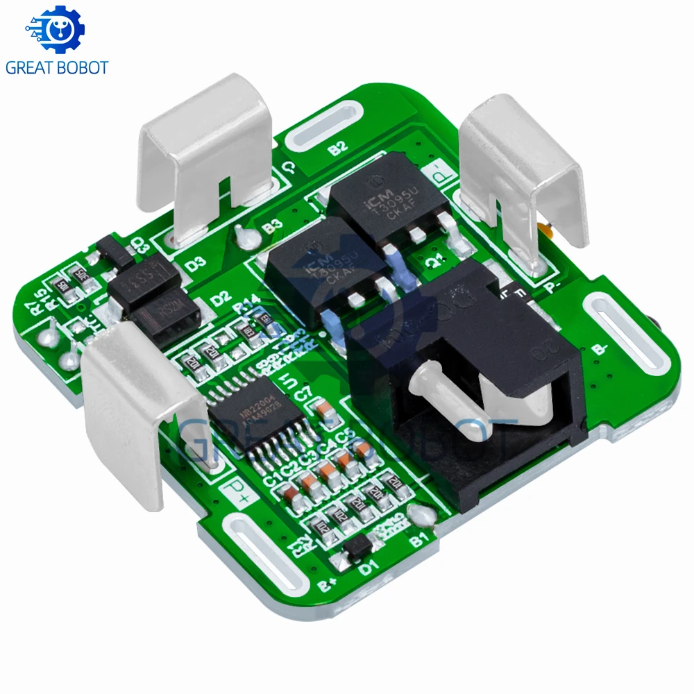 El paquete de batería de litio 18650 de cuatro cuerdas 4S 14,4 V/16,8 V - Placa de protección 14A 2MOS garantiza seguridad - imagen 4