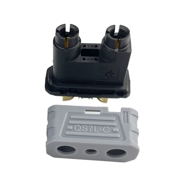 Conector de batería antiencendido de 60A QS7-L, modelo de Dron, conector de almacenamiento de energía de avión, conectores de alimentación macho hembra de alta corriente - imagen 4