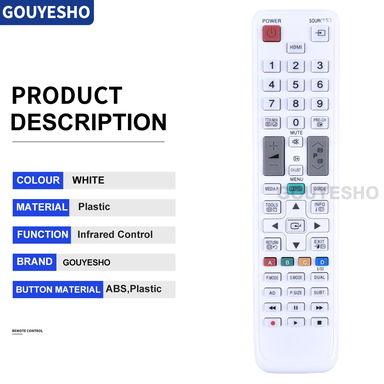 Nuevo Control remoto para Samsung LCD TV BN59-01081A 01069A UE22C4010PW A59-00466A T22A550 T19A350 T20A350 T22A350 - imagen 5