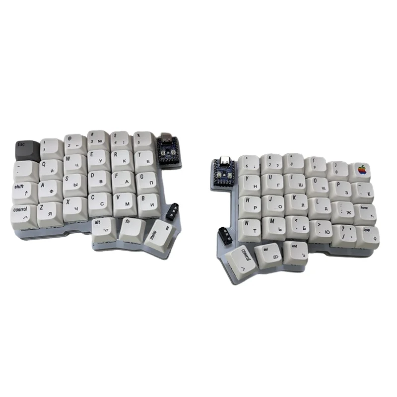 Silakka54 teclado dividido con cable monomodo intercambio en caliente teclados ergonómicos divididos personalizados teclado mecánico de oficina para juegos regalo - imagen 3