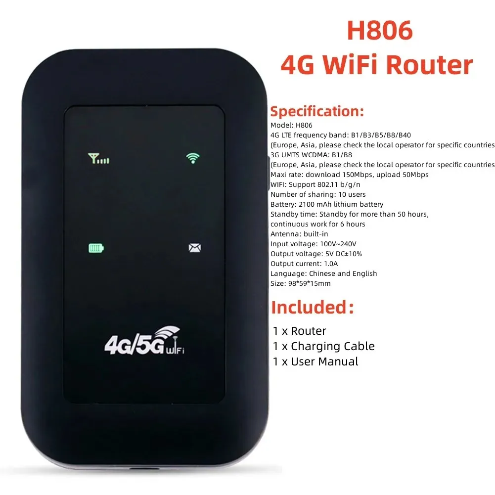 H806 4G WiFi Router