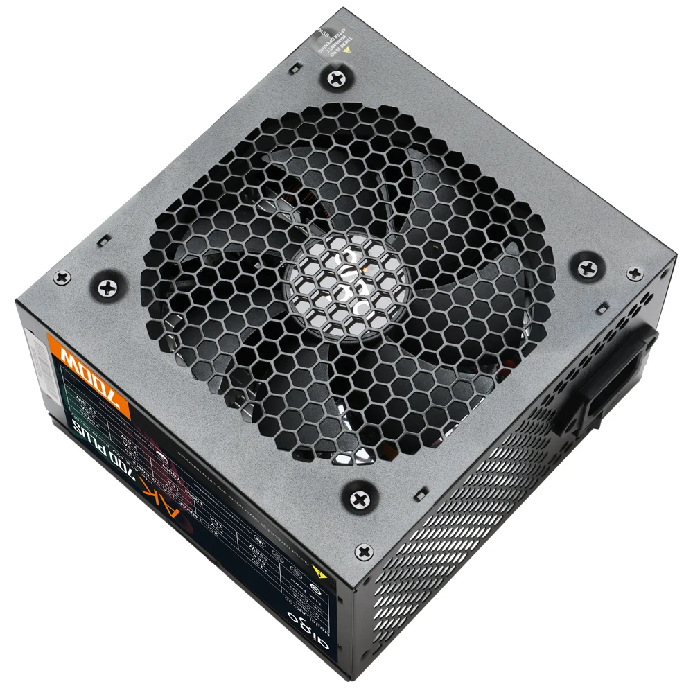 Go AK-Unidad de fuente de alimentación PSU para PC, ventilador negro silencioso para juegos, 700mm, rgb, 24 Pines, 12V, ATX, fuente de alimentación para ordenador de escritorio, BTC, 120 W - imagen 4