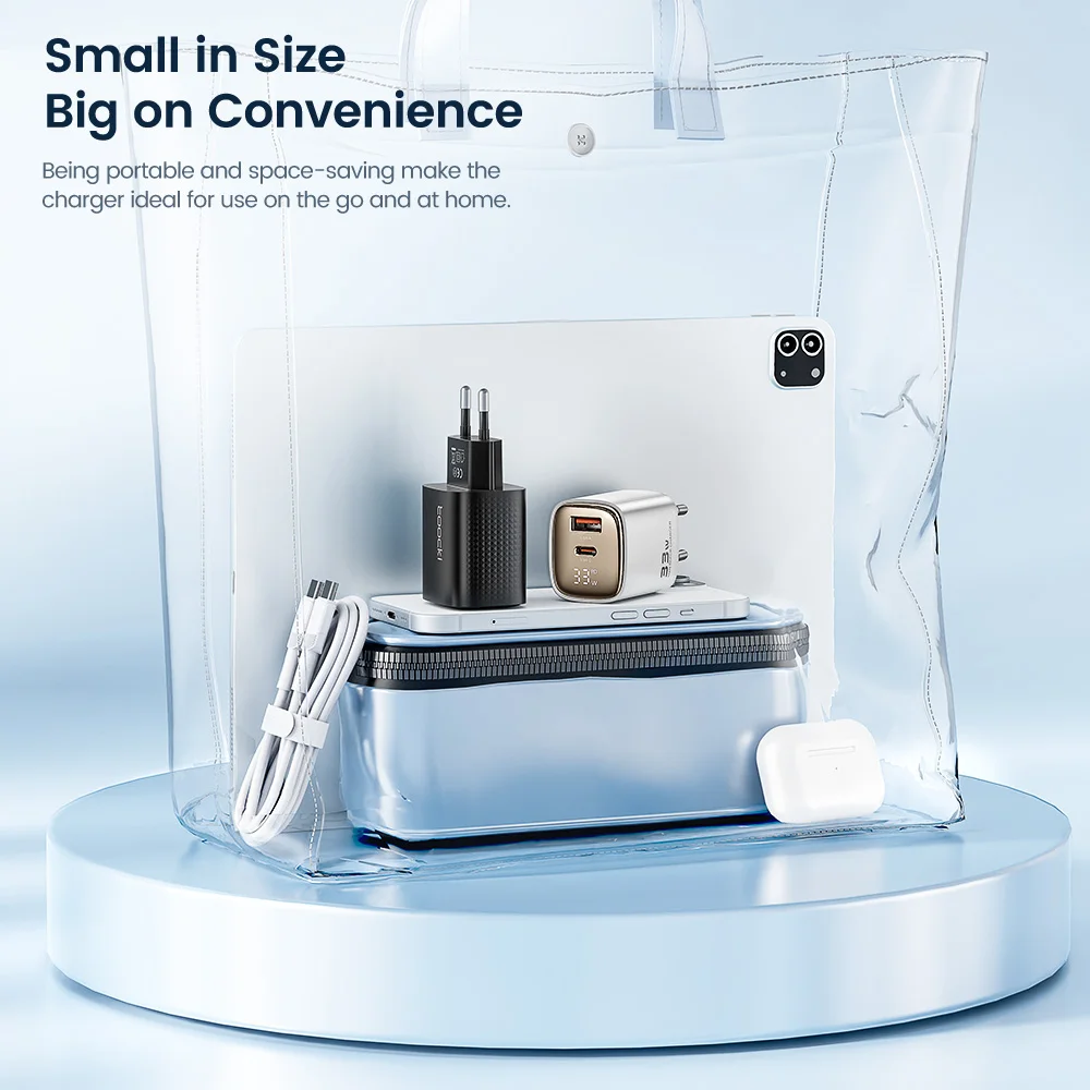 Toocki 33W GaN USB C cargador pantalla Digital carga rápida tipo C cargador para iPhone 15 14 13 12 Samsung Galaxy S23 S22 Xiaomi - imagen 5