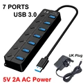 7 Ports with UK Plug