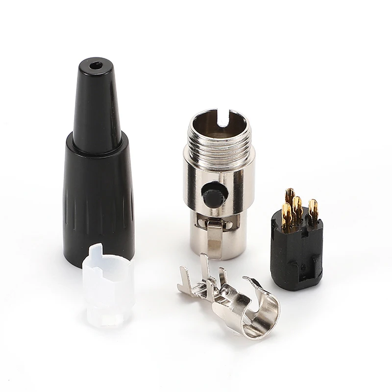 Mini conector de aviación XLR, enchufe hembra, aleación de zinc + pines de cobre, 3 4 5 6 7 pines, para conexión de audio y vídeo con micrófono MIC - imagen 4