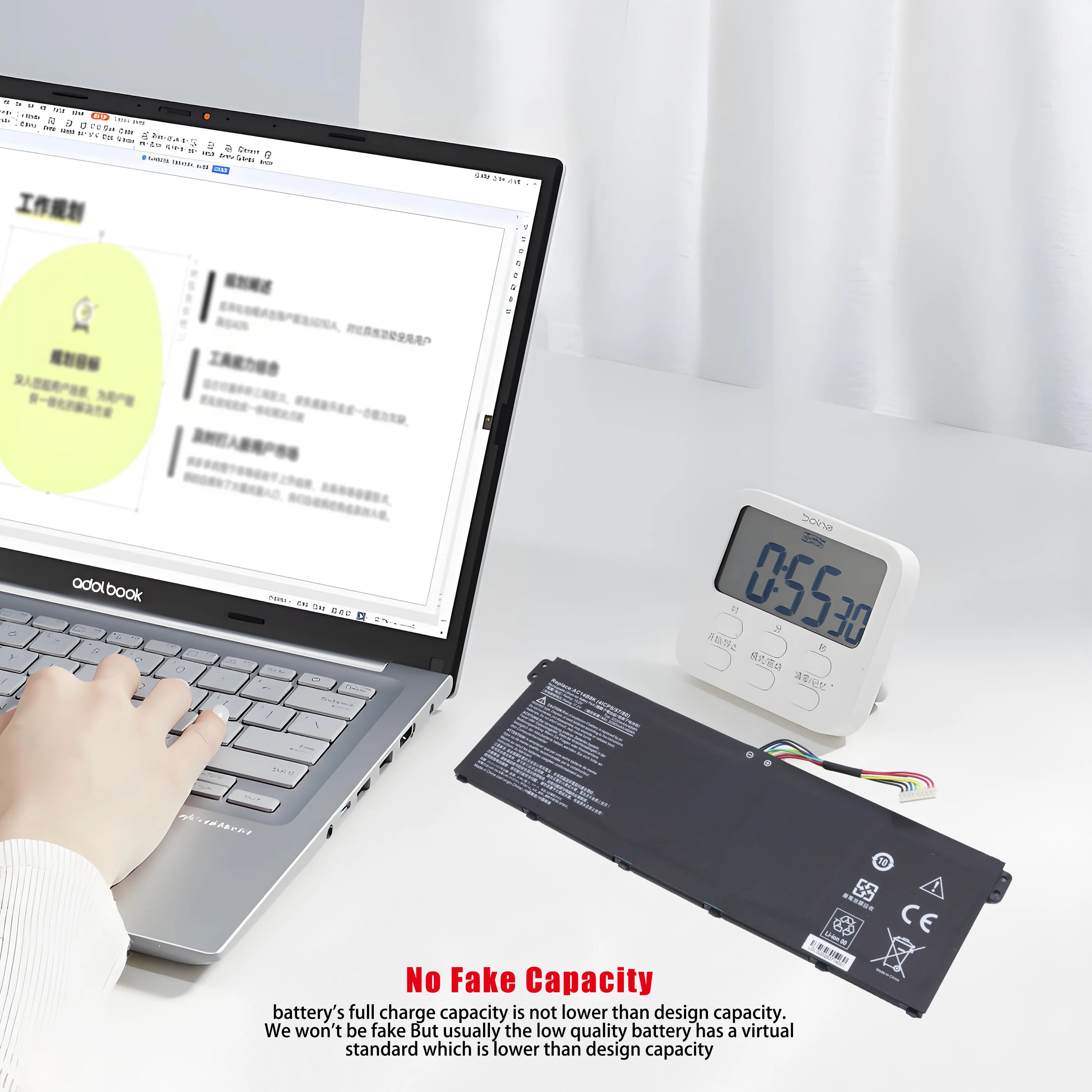 AC14B8K Batería para Acer Nitro 5 AN515-51 AN515-52 AN515-53 Aspire V3-371 V3-111 ES1-111 ES1-512 R3-131T R5-471T R7-371T R7-372T - imagen 3