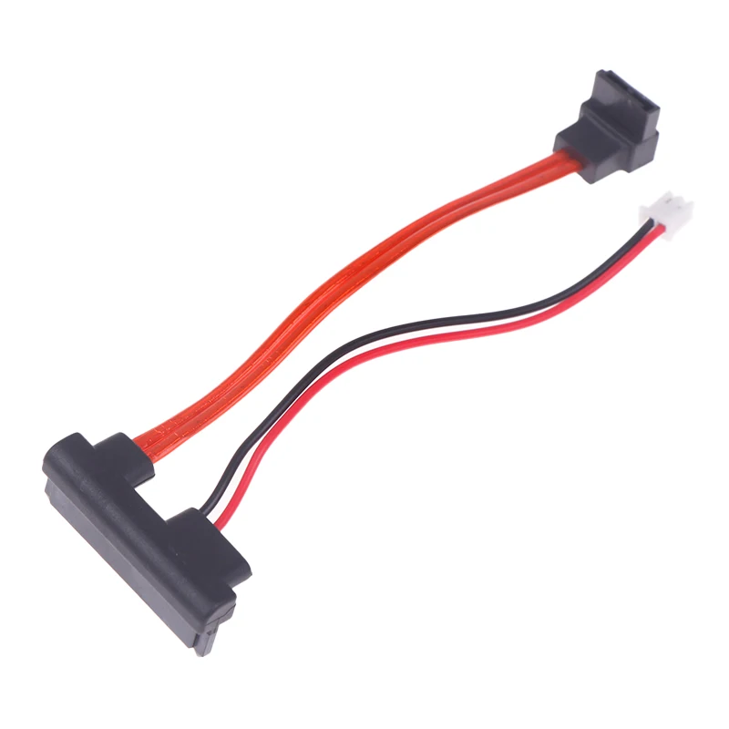 1 Uds. Cable adaptador de corriente para disco duro SATA a IDE ángulo de 90 grados 22P 7 + 15 pines 13cm Cable de datos para disco duro SATA - imagen 2