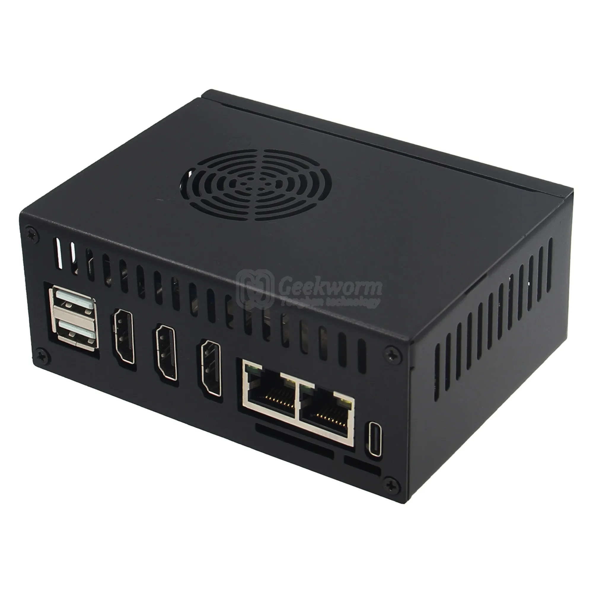 Orange Pi 5 Plus Case(N508) con ventilador de refrigeración 4010, disipadores de calor de aluminio de 10mm y adaptador de corriente 5V 4A 20W - imagen 4