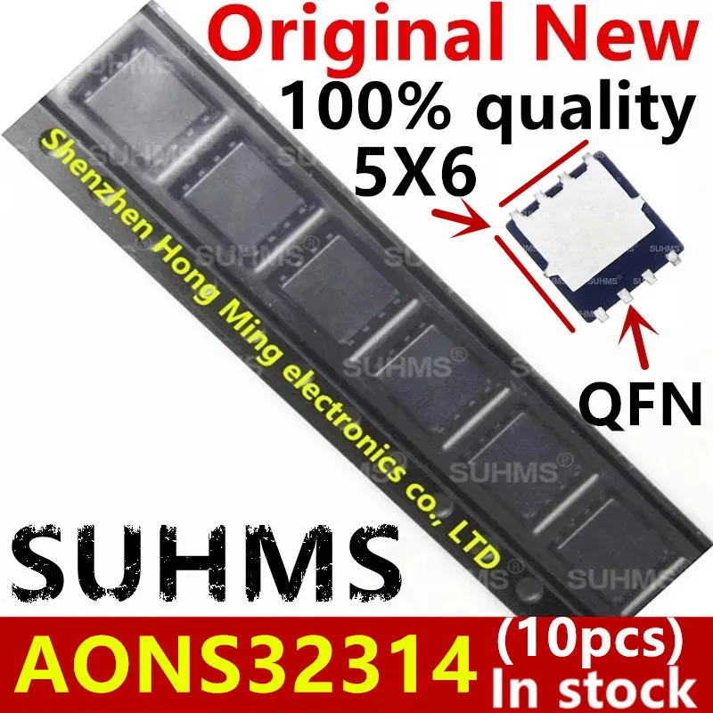 (10 piezas) 100% nuevo conjunto de chips AONS32314 AON32314 AO32314 32314 QFN-8