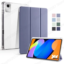 Funda para Xiaoxin Pad 11 2025 con portalápices, funda trasera suave de cuero PU triple con soporte para Lenovo Xiaoxin Pad 2025 tb335fc
