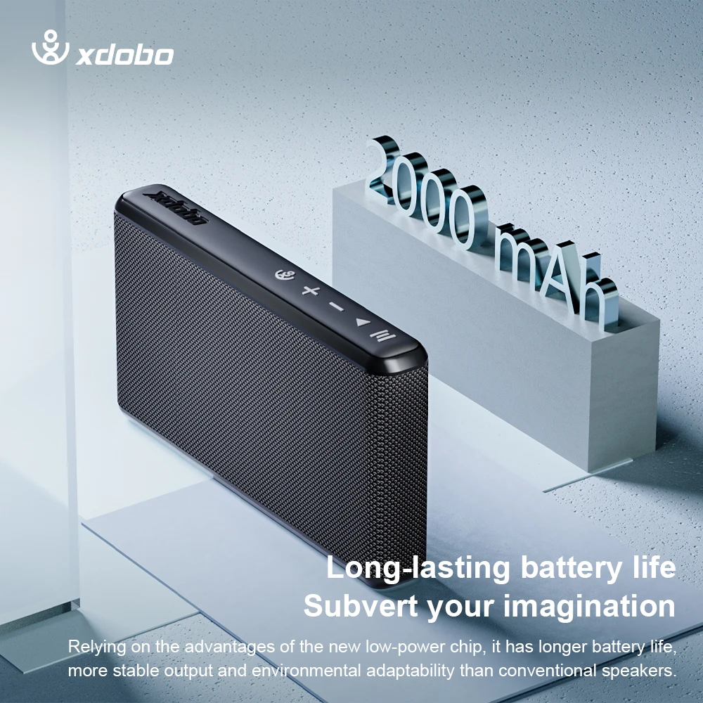 Altavoz Bluetooth X8 Air XDOBO para exteriores, altavoz inalámbrico, Mini caja de música portátil, altavoz para fiesta de senderismo para montar y hacer senderismo - imagen 3