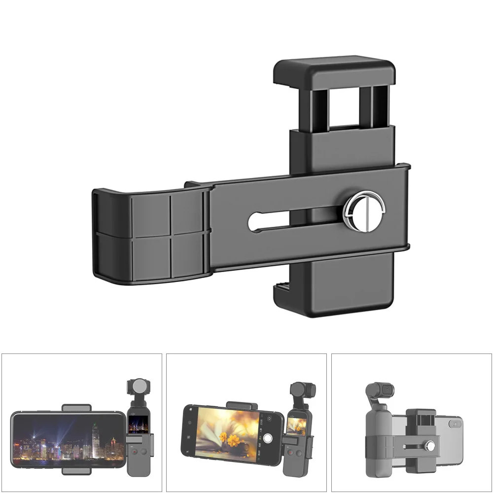 Abrazadera de fijación para teléfono inteligente, soporte de montaje de 1/4 pulgadas para DJI OSMO Pocket / Pocket 2, accesorios para cámara