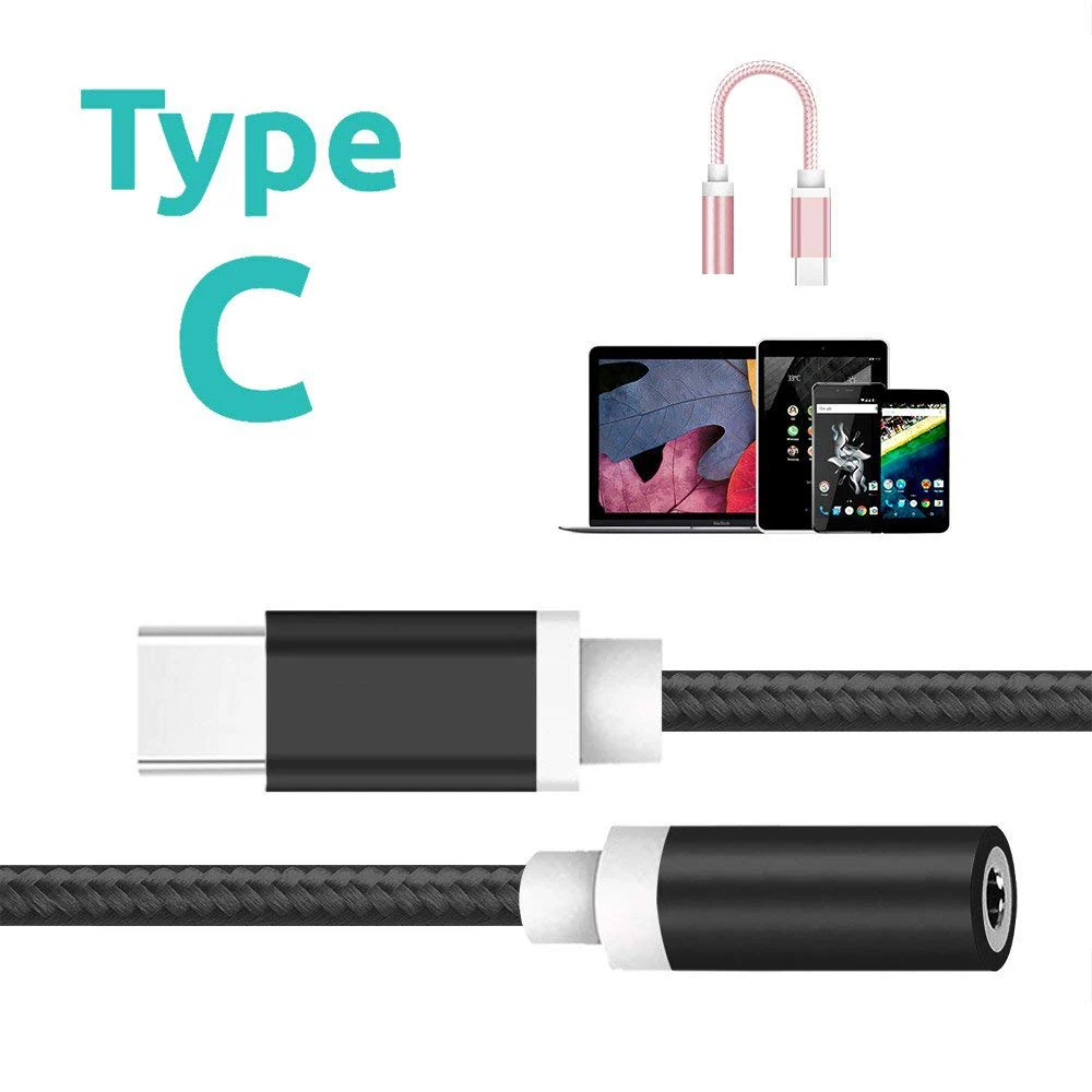 RYRA-Adaptador tipo C a Aux de 3,5mm, convertidor de Cable de Audio con conector 3,5, para Xiaomi Mi 10, Redmi - imagen 3