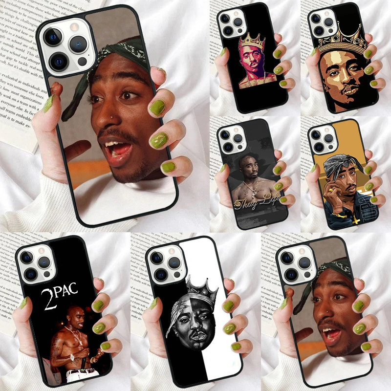 Singer 2Pac Tupac funda de teléfono para iPhone 17 Air 16 Coque 15 14 12 13 PLUS 11 PRO MAX contraportada Fundas Shell