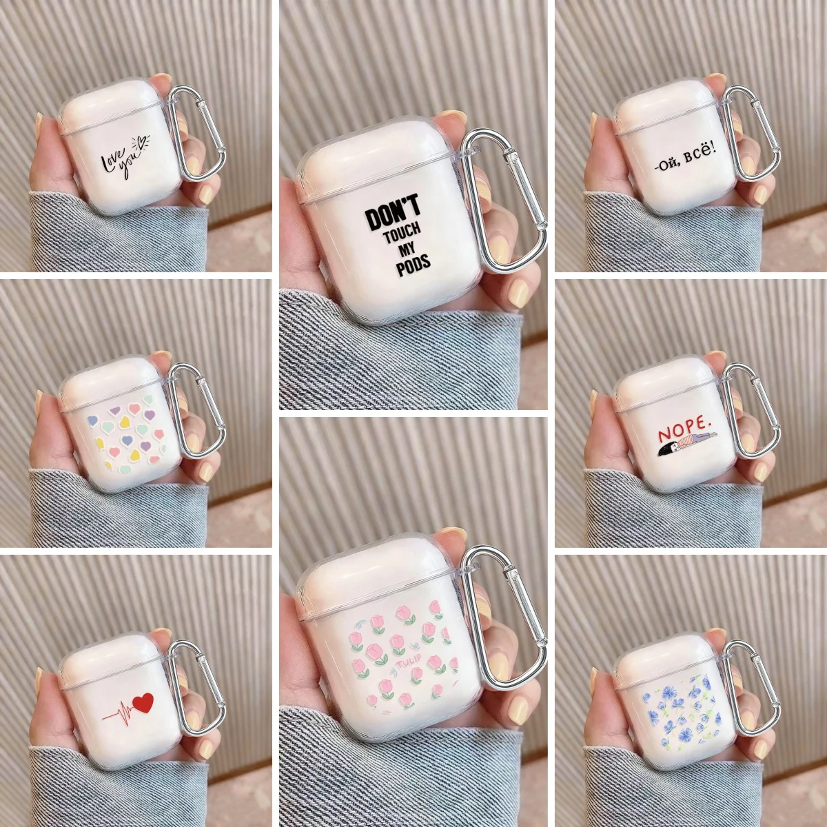 Funda para auriculares con lazo y flores para Apple Air Pods 4 Pro 3 2 1, funda para auriculares Bluetooth para Airpods Pro3, carcasa a prueba de golpes con gancho