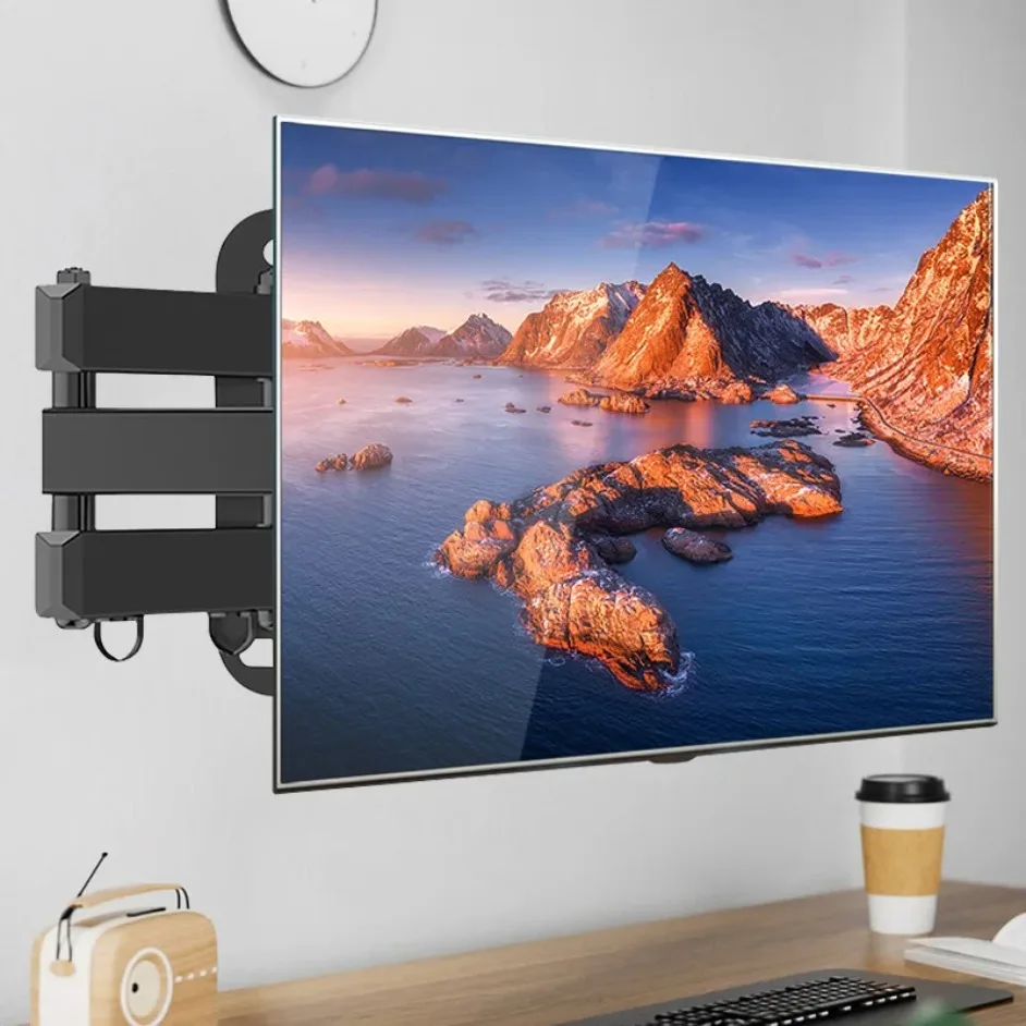 Soportes universales retráctiles para TV, soporte de montaje en pared con carga de hasta 15KG para Monitor LCD de 14 a 37 pulgadas, soporte de expansión para TV - imagen 4