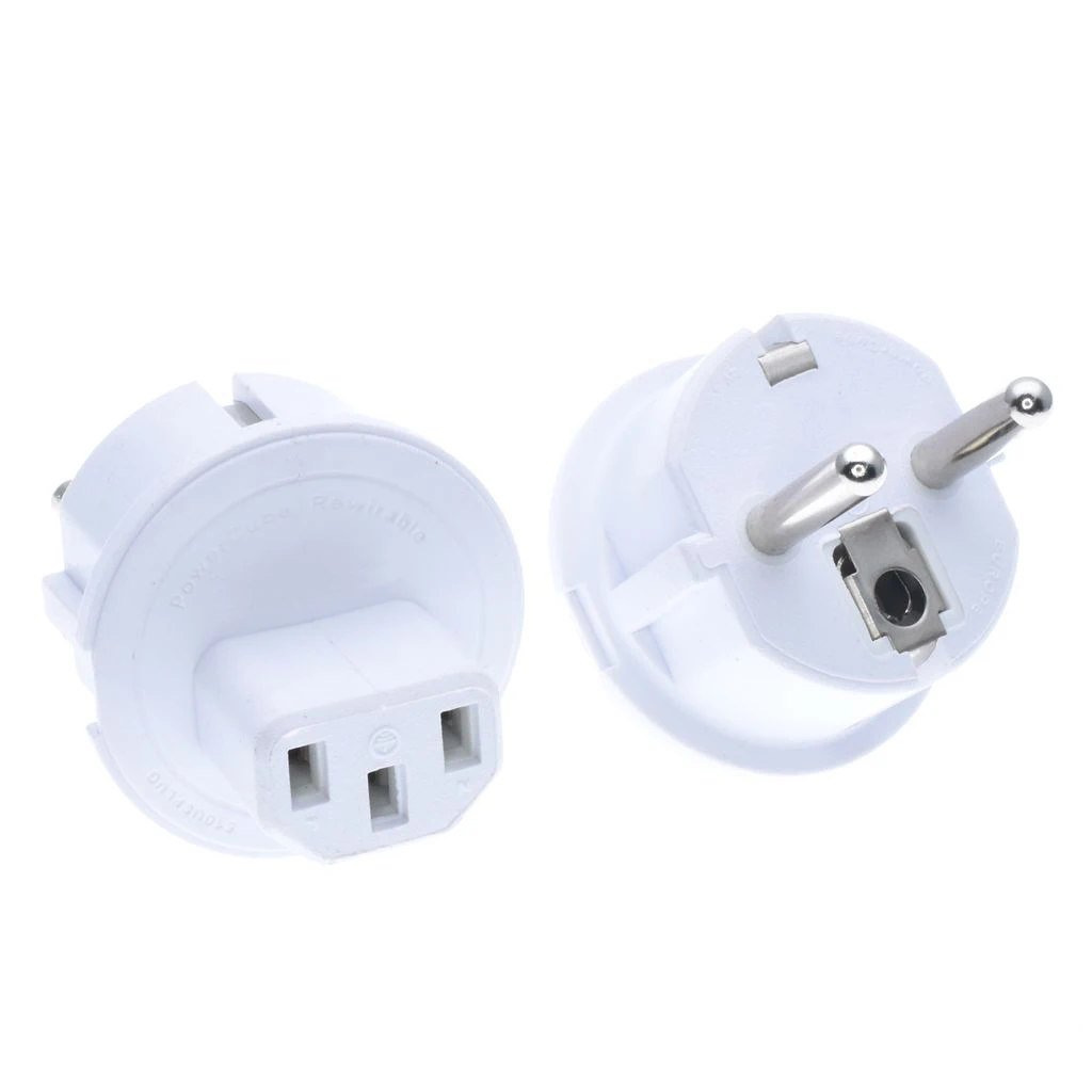 Adaptador de Cable de alimentación CEE77 de la UE, enchufe de la UE a IEC320 C13, interfaz C14, enchufe Schuko A Adaptador de escritorio