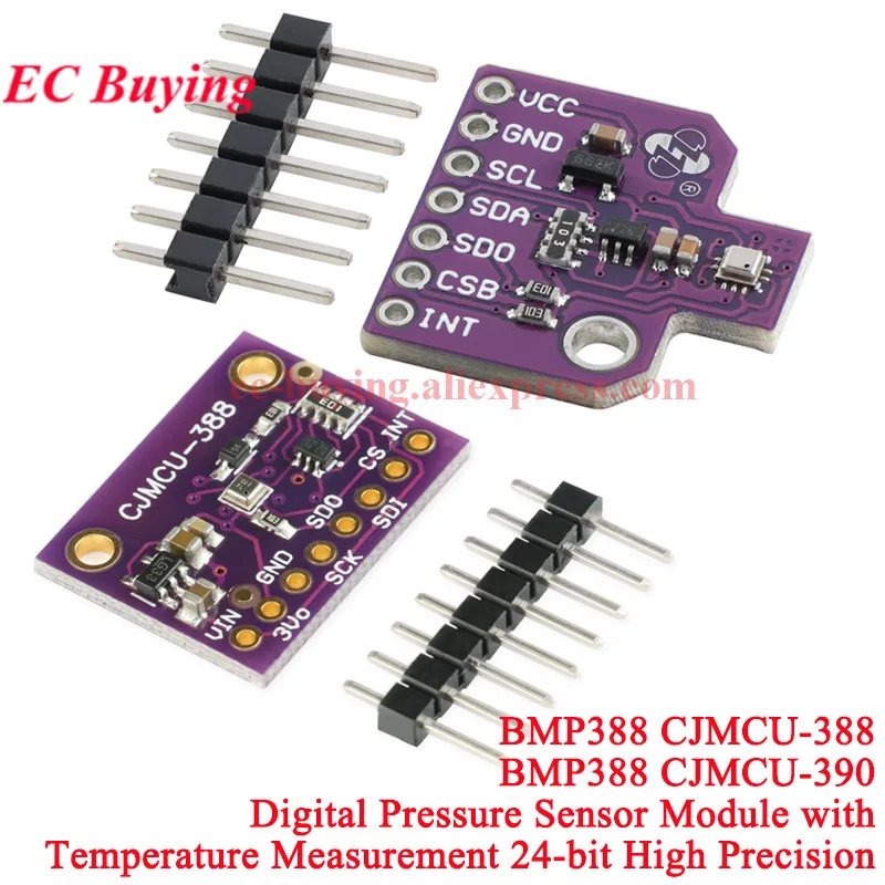 10 uds/1 unidad BMP388 CJMCU-388 Módulo Sensor de presión atmosférica temperatura Digital para placa electrónica Arduino IIC I2C SPI 24 bits