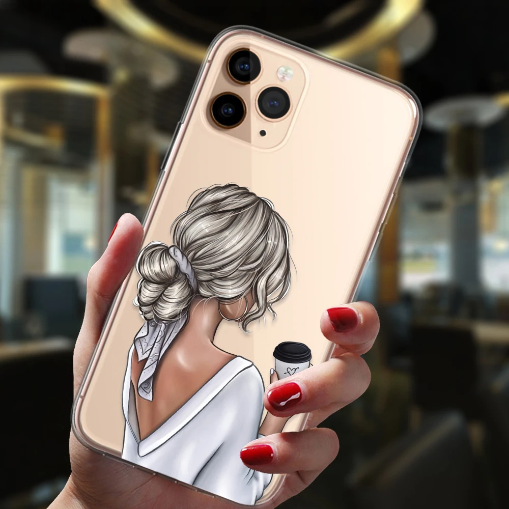 Funda protectora para iPhone, carcasa de silicona de caramelo Popular para mujer, Niña y bebé, para modelos 13, 11, 12, 14 Pro Max, Mini, 14Plus y 13Pro Max - imagen 5