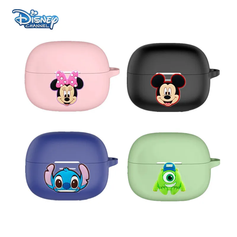 Funda de auriculares de dibujos animados de Disney para Redmi Buds 5 Pro / 6 Pro, caja de carga de auriculares inalámbricos de silicona, funda protectora con gancho