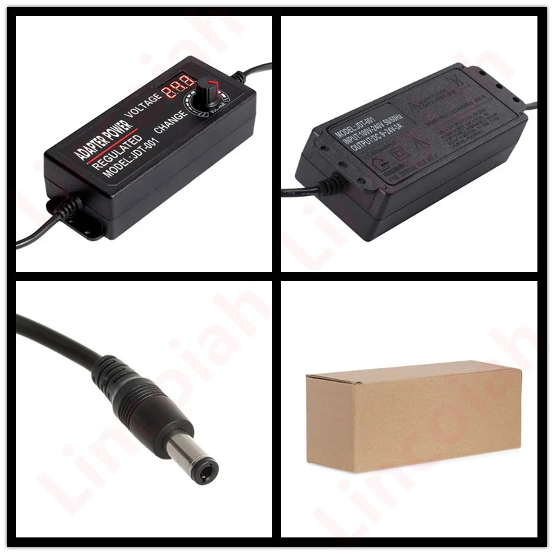 Cable 220V a 12V 5A – Transformador Ajustable Alimentación CC - imagen 5