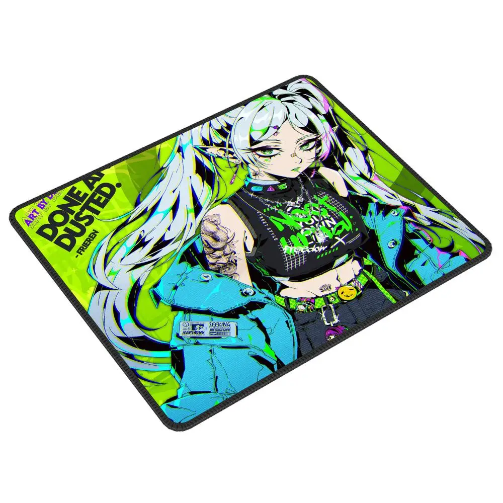 Alfombrilla de ratón pequeña LockEdge de Anime Vermeil en oro para jugadores, alfombrilla de escritorio para ordenador, goma antideslizante Rectangular, 1 ud. - imagen 3