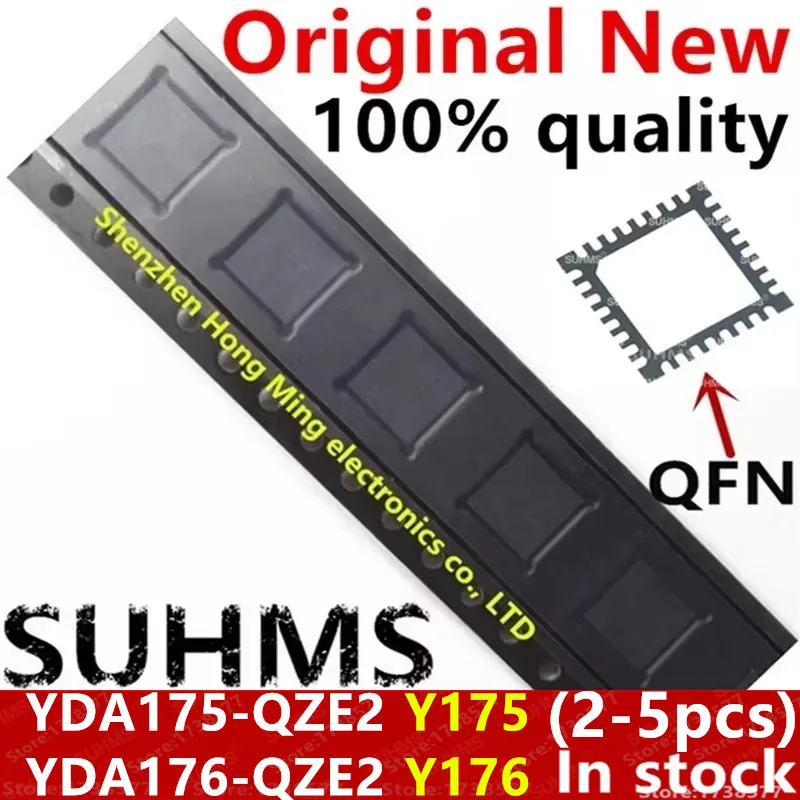 (2-5 piezas) 100% nuevo Chipset Y176 YDA176 YDA176-QZE2 YDA175 Y175 YDA175-QZE2 QFN-32