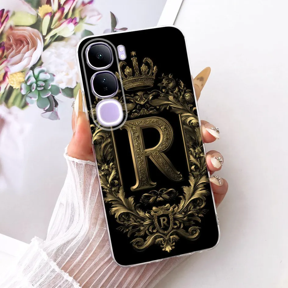 Funda con letras para Vivo V40 Lite Y200 5G, funda de silicona suave para teléfono de pareja para Vivo V 40 Lite 4G 5G V40Lite V2417 V2341 - imagen 4