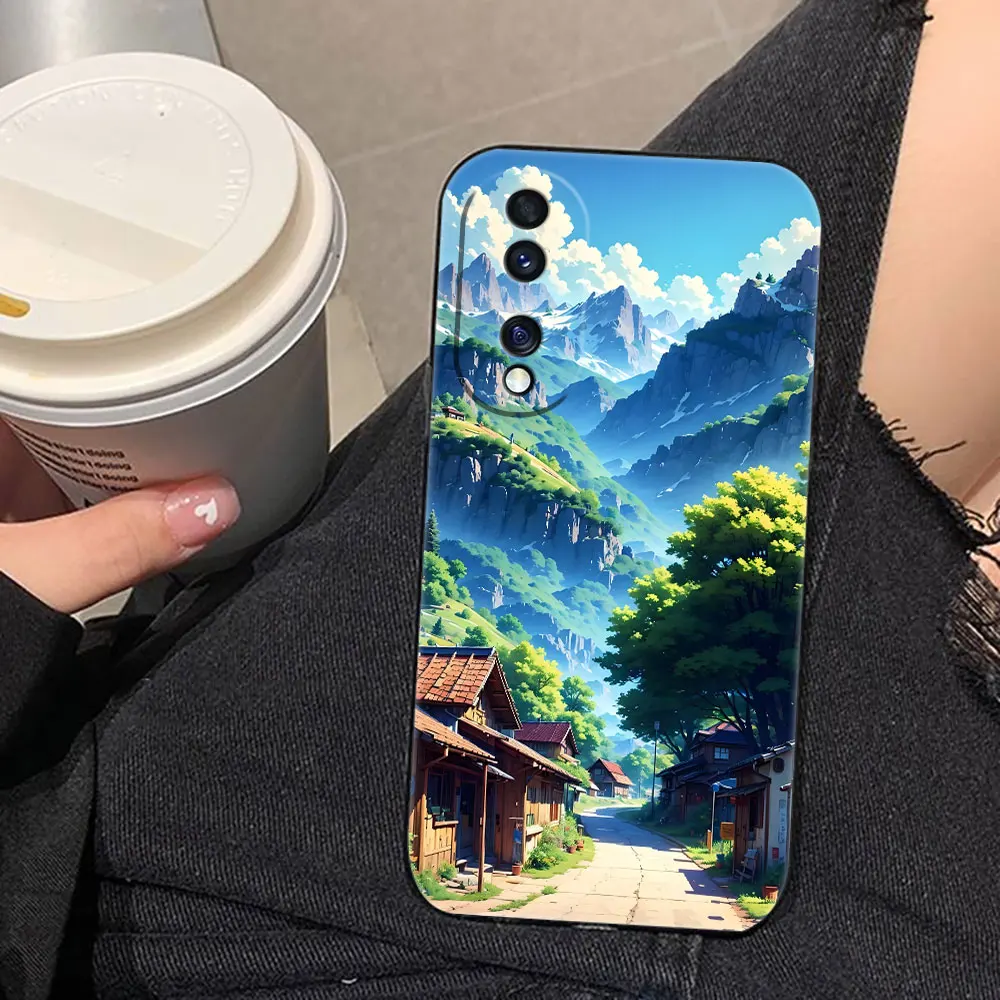 Funda de teléfono Cloud Mist Flower Sea Path para HUAWEI NOVA Y70 3I 7I 8I 9SE P30 Y9 HONOR 8X 9X 20 90 X6B X7A X7B X8B X9 X9B X9A