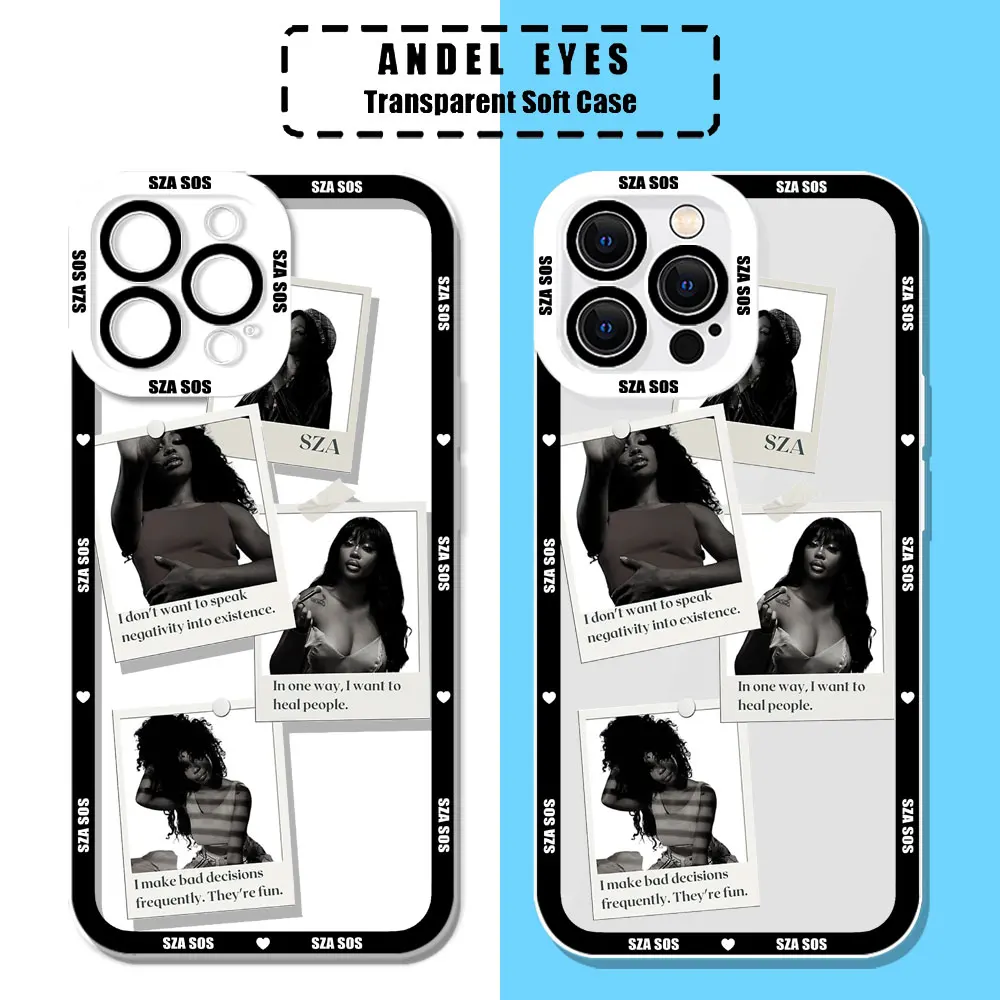 Funda con póster de Singer SZA SOS para Realme, C67, C65, C63, C55, C53, C35, C33, C31, C30, C21Y, C21, C20, C15, C12, 12, 10, 9, 9I, 8, 8I, 7 Pro Plus - imagen 3