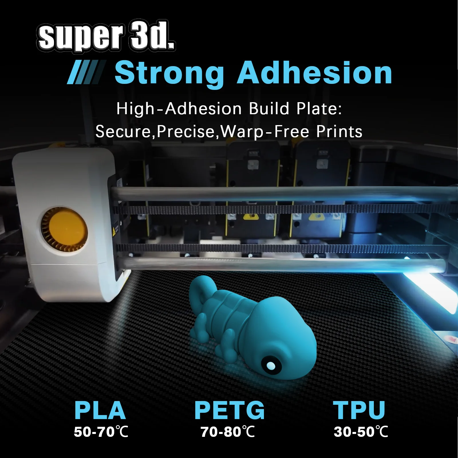 Para Snapmaker U1 placa de construcción PEO hoja de PET 276x293mm plataforma de cama de impresión suave de doble cara para accesorios Snapmaker U1 - imagen 5