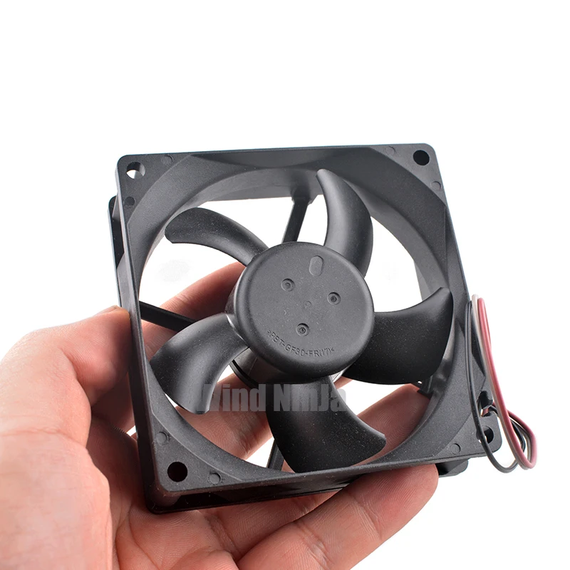 AUB0824VH Ventilador de flujo axial de 8 cm 80 mm DC24V 0.21A Conector de 3 pines Ventilador de enfriamiento de 4200 rpm para convertidor de frecuencia 80x80x25 mm - imagen 5