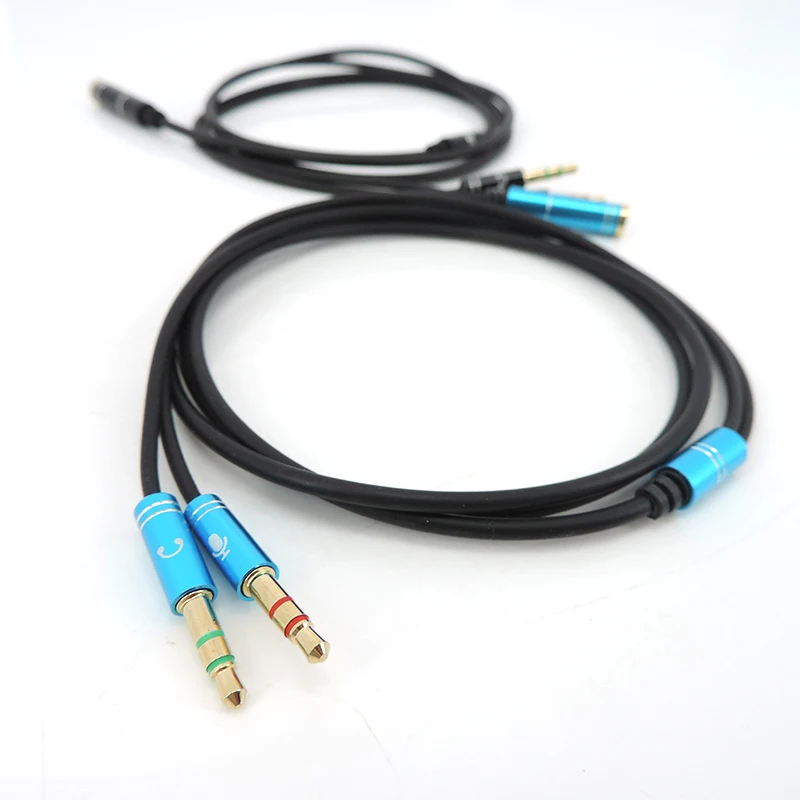 Cable de extensión auxiliar para auriculares, divisor de Audio con conector de 3,5mm, hembra a 2 macho, para teléfono y ordenador, q1 - imagen 5