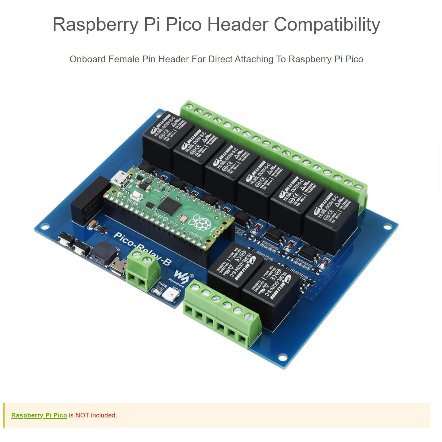 Módulo de relé Industrial de 8 canales Raspberry Pi Pico con carcasa de ABS fuente de alimentación fotoacoplador aislamiento protección múltiple - imagen 2
