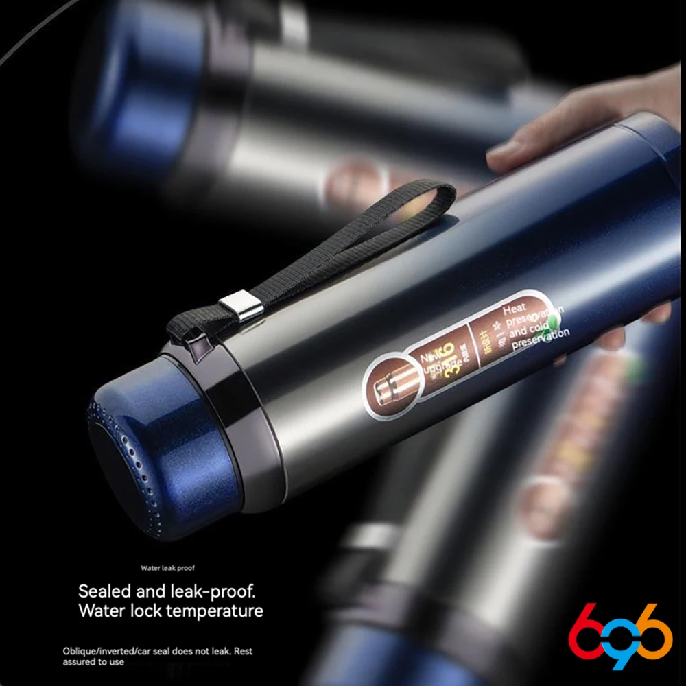 Termo de acero inoxidable 600 de gran capacidad, taza de té, botellas de agua, termo, letras DIY, 316 ml - imagen 3